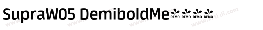 SupraW05 DemiboldMe字体转换